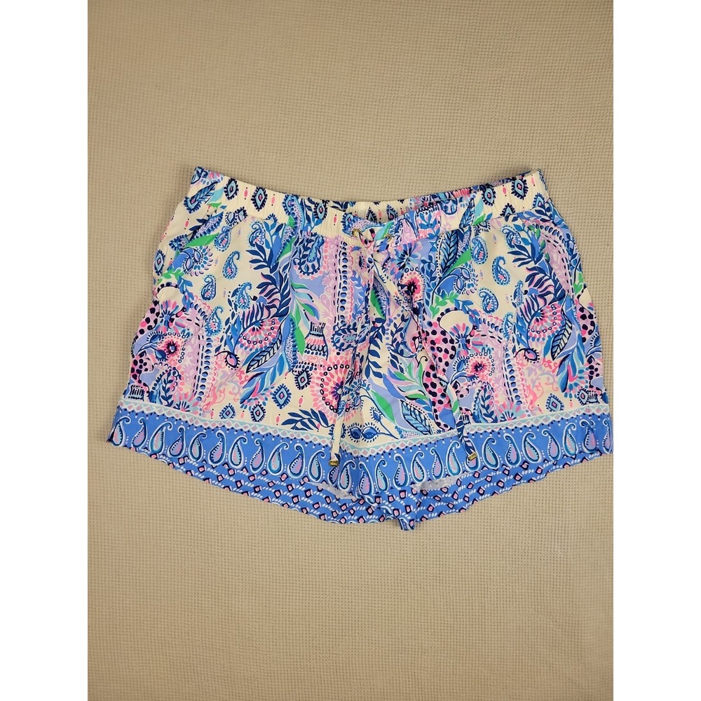 Lilly Pulitzer Katia Short Macadamia Haute L Paisly Bright Colorful Summer